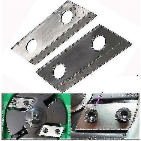 Lames de rechange pour broyeur de jardin lames robustes et tranchantes lot de 1 avec vis (1/5)