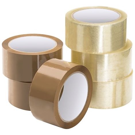 Ruban adhésif Polypropylène Economique translucide 48 mm x 66 m - Lot de 6 - Maxiburo