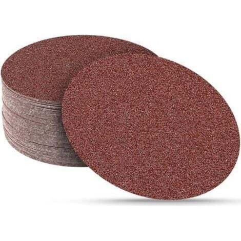 30 Pièces Disque de Ponçage, 180 mm Rond Disques Abrasifs à Non Trous Papier Poncer à Grain 40 pour Ponceuse Murale Girafe (1/5)