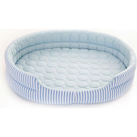 Nid rafraîchissant pour animaux de compagnie, quatre saisons, universel, été, en soie glacée, pour chatons et chiots d'intérieur, bleu (1/5)