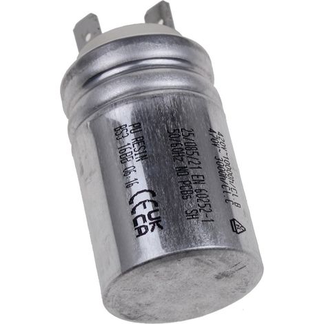 Whirlpool - condensatore 5µf - s2 d30 w/s 6,3x0,8 con eu - c00861174 - 8053190508674
