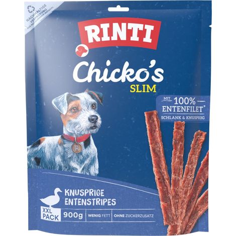 Rinti Chicko Hundesnack Slim Ente XXL 900 g Hundeleckerlis