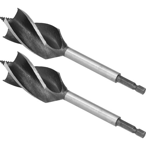 2-teiliges Holzbohrer-Set, 32-mm-Metalllochsäge mit Sechskantschaft und 4 Kerben