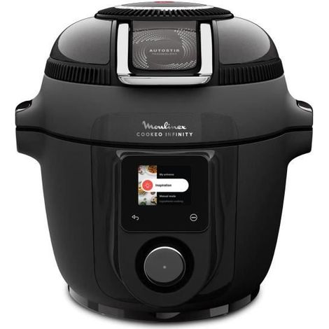 Moulinex – Multicuiseur Cookeo Infinity 6,5L – 20 modes de cuisson – 150 recettes préprogrammées – Cuve en céramique antiadhésive – Connectivité Wi-Fi