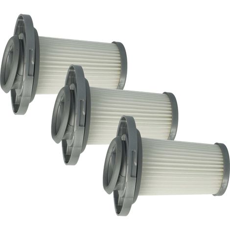 vhbw 3x Trennfilter kompatibel mit Tefal X-Force Flex 8.60 Allergy TY9688WO Staubsauger - Ersatz-Filter, Abwaschbar Grau Weiß