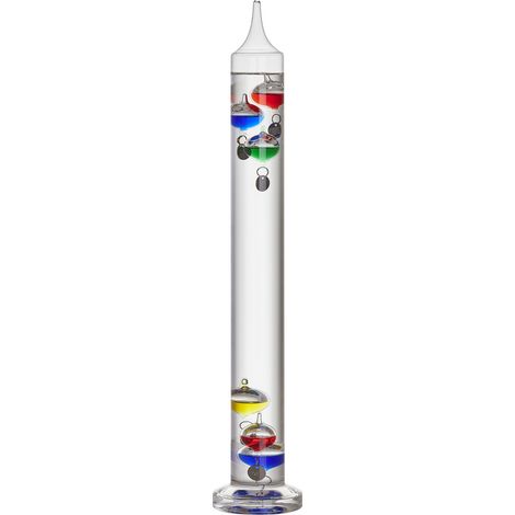 TFA Dostmann Flüssigkeitsthermometer GALILEO GALILEI Thermometer Transparent 18.1019.01.54 (1/2)