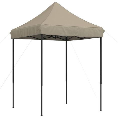 Maison Exclusive - Partyzelt Faltbar Pop-Up Taupe 200x200x306 cm