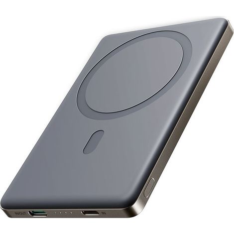 Batería externa magnética inalámbrica SiGN de 5000 mAh y 20 W, ultradelgada.