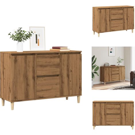 Sideboard Artisan-Eiche 102x35x70 cm Holzwerkstoff - Sideboard - Sideboards - Seitenschrank - Seitenschränke (1/5)