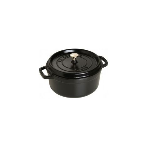 Cocotte ronde en fonte émaillée Staub 24 cm Black Matt 3,7 L Zwilling (1/10)