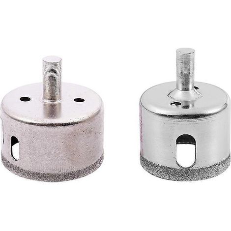 Foret à scie cloche à pointe diamantée 2 x 40 mm/50 mm de diamètre pour carrelage, céramique et verre (vente au détail) (1/5)