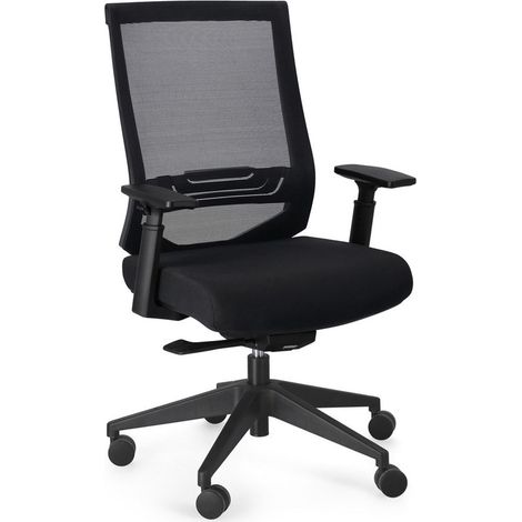 Poltrona "Marcus" da gaming ed ufficio ergonomica in poliestere con braccioli e ruote -Grigio (1/4)