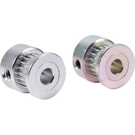 Satz mit 2 Zahnriemenscheiben aus Aluminiumlegierung, 5 mm Innendurchmesser, 20 Zähne, für 3D-Drucker (1/5)