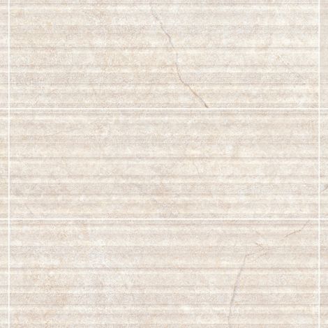 Carrelage effet Pierre 3D Beige Coquille Curve 100x33,3x0,98 cm Torvane - Mur intérieur (vendu par carton de 1,67 m²) - RO'MA CARRELAGE