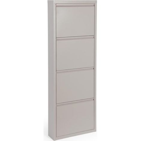 Zapatero 4 puertas Eyvin tortora 50x15x139,3