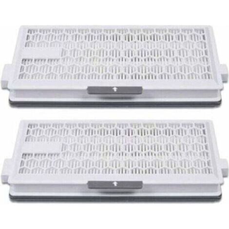 Lot de 2 filtres HEPA AirClean Plus 50 compatibles avec aspirateurs Miele Complete C3 Powerline, S8340, AirClean SF-HA 50, Complete C2/C3, Compact C1 et C2-2 – haute efficacité de filtration (99,97 %) (1/4)