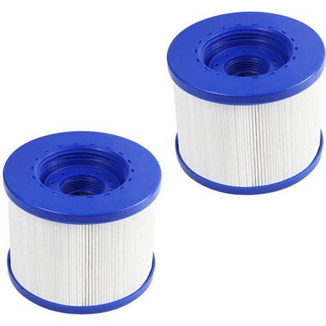 2 Ersatzfilterkartuschen für Whirlpool/Badewanne