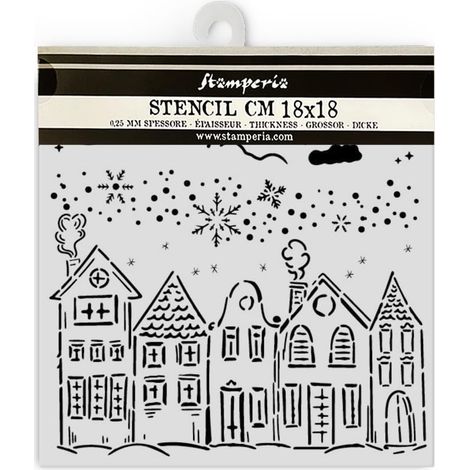 Pochoirs épais pour scrapbooking, albums et bullet journaux, Noël classique, matériau flexible, facile à nettoyer, pour l'artisanat et les cadeaux (1/3)