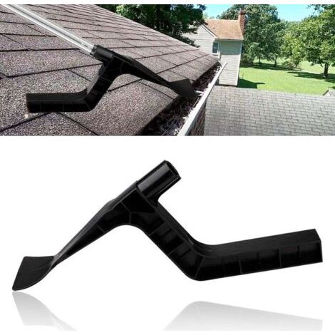 BUNTHAUS Outils de nettoyage de gouttière, nettoyeur de gouttière, outils de toiture, râteau de toit, pelle de gouttière, outil de nettoyage de gouttière pour maison, outil de nettoyage de gouttières 