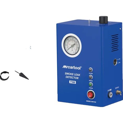 Detector de fugas de humo para automóviles, bomba de aire integrada, fuente de alimentación de 12 V CC, presión de salida nominal 10 psi, potencia nominal 50 W, compatible con varios vehículos. (1/5)
