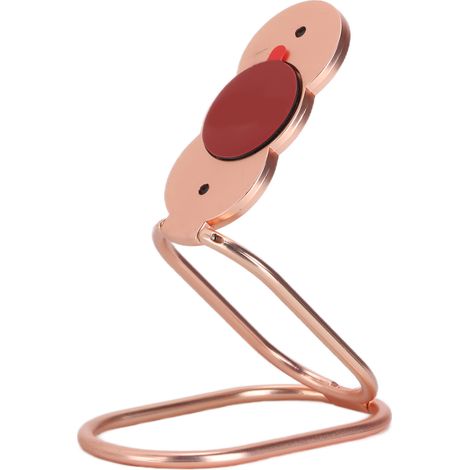 Handyhalterung mit Ringfinger-Design, 360° drehbar, faltbar, magnetisch, fürs Auto – Roségold