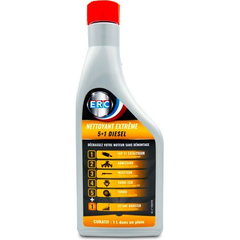 ERC Nettoyant Décrassant Extrême 5+1 Diesel Décrasse Totalement Votre Moteur/Idéal Avant Contrôle Technique - Additif Premium (1l) (1/2)