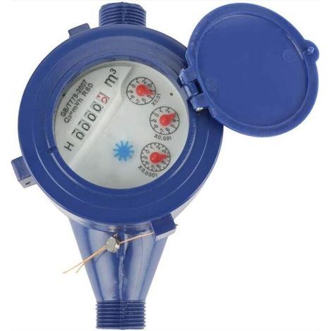 Kaltwasserzähler, Durchflusswasserzähler für Gartenhaus mit Wasserdurchflussmesser DN15 (1/4)