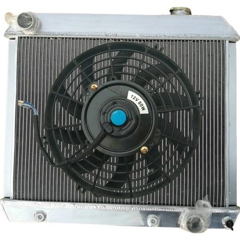 Radiador de aluminio para Chevy C10/C20/C30, diseño de 3 filas, refrigeración de alta resistencia, construcción soldada con TIG. (1/5)