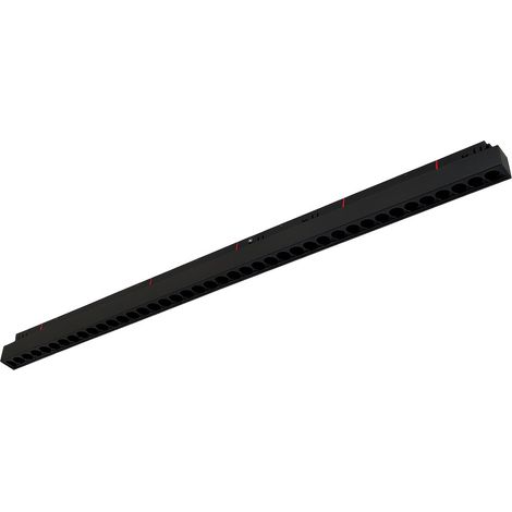 Luminaire sur rail magnétique linéaire noir monophasé 60 cm 24W 3000K Milagro (1/5)