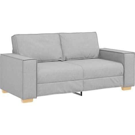 Canapé Sofa 2 places Gris nuage 180x78x84 cm Tissu (1/5)