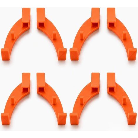 Pack de 4 Serrure Anti-Effraction pour Fenetre Camping Car - Protection Fenetre Camping Car en Plastique UV avec Fil de Sécurité - Verrouillage pour Poignée de Caravane (1/5)