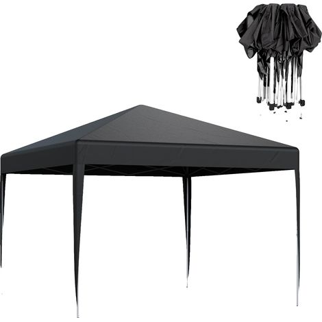 Abri de jardin pliant, Design étanche, Montage facile, Noir 3X3M (1/2)