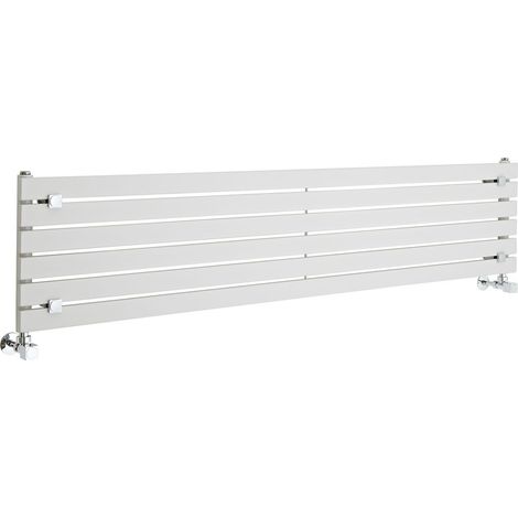 Milano Capri White Horizontal Single Flat Panel Radiator - 354mm x 1600mm (1/5)