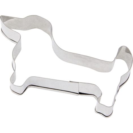 Stampini per Biscotti, a Forma di Bassotto, Argento (1/3)