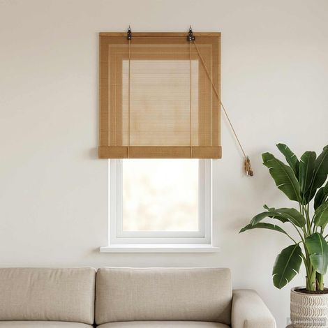 vidaXL Store enrouleur Marron 60 x 160 cm Bambou (1/5)