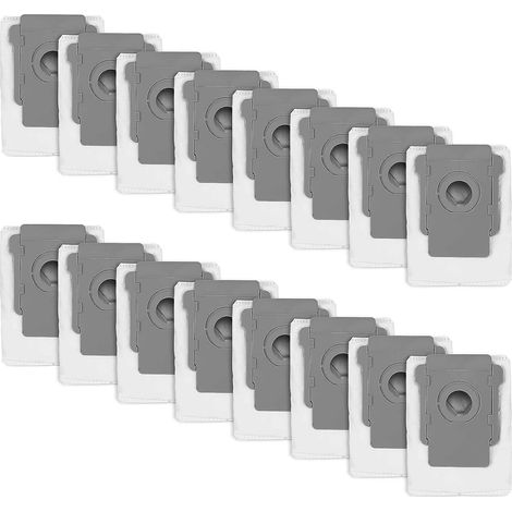 Confezione da 16 sacchetti per aspirapolvere compatibili con i modelli iRobot Roomba I3+ (3550), I7+ (7550), S9+ (9550), I6+ (6550) e I8+ (8550), nonché con la base di pulizia e il sistema di raccolta (1/5)