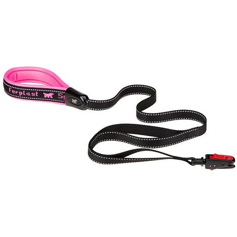 Ferplast SPORT DOG MATIC G Laisse pour chiens avec mousqueton automatique et deux poignées extra. Deux mesures, différentes couleurs.. Variante G25/120 - Misure: 25 mm x L 120 cm - Fuchsia