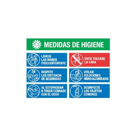 FPLUS cartel pvc "medidas de higiene" 70x50 , PRODUCTOS

CARTELES PVC 70 x50