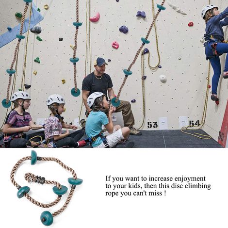 Balançoire pour enfants, disque, corde d'escalade, équipement de jeu pour enfants (vert foncé) (1/5)