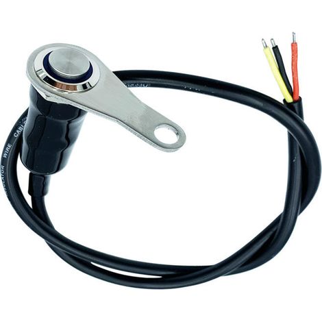 Interruptor de manillar de motocicleta de 12 V CC, interruptor de manillar de acero inoxidable, interruptor de faros de motocicleta, interruptor de control de manillar, compatible con luces antiniebla (1/5)