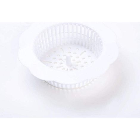 Siphon de sol pour zone sèche et humide siphon de sol de douche en plastique filtre à cheveux de salle de bain cuisine siphon de sol évier salle de bain blanc (1/5)