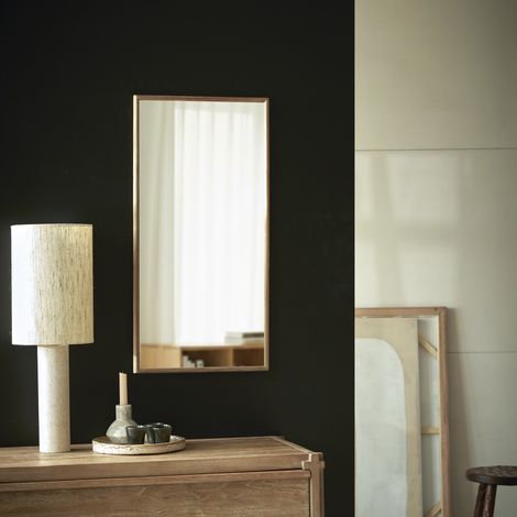 Miroir en teck recyclé 80x40 cm Paco (1/3)