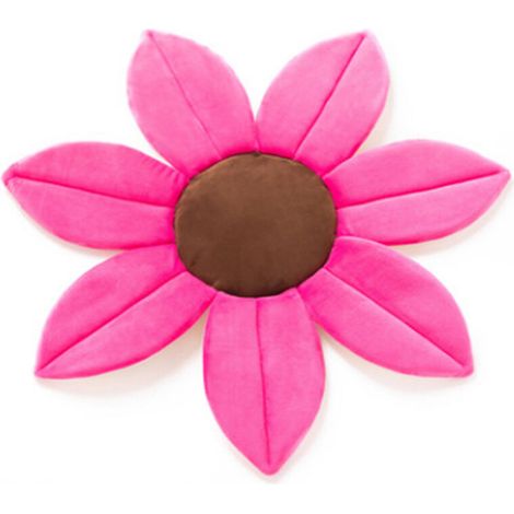 Baby sunflower can fold shower bath anti-slip cushion 70cm (rose red) 1 piece