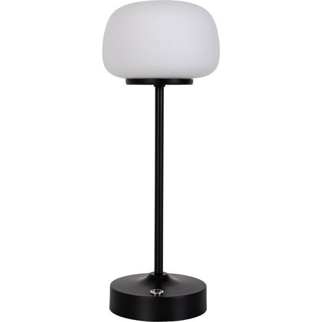 Naeve PINA Lampe de table LED intégrée rechargeable à intensité variable, noire, 2 800 K, capteur tactile (1/4)