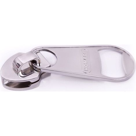 Ouvre-bouteille en forme de fermeture éclair, en alliage de zinc brillant et unique, avec autocollant pour réfrigérateur. (1/5)