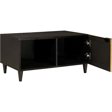 Maison Exclusive - Couchtisch Schwarz und Gold 80 x 50 x 40 cm Ho