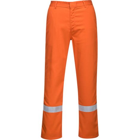 Pantalón de trabajo contra calor por contacto Bizweld Iona BZ14 L Naranja
