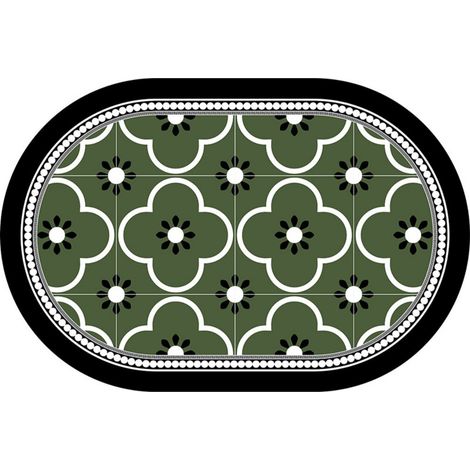 LAN Serena - Forme ovale 5080cm (terre de diatomées) Tapis de sol en terre de diatomées, tapis de bain, très absorbant, antidérapant (1/5)