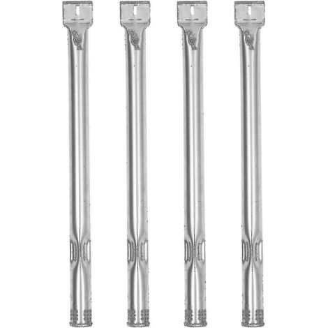 Lot de 4 tubes de brûleur en acier inoxydable pour barbecue à gaz (1/2)