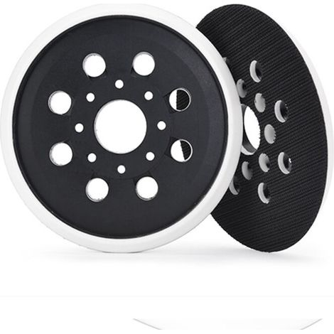 2 Pièces 125mm Plateau de Ponçage pour Bosch  PEX 220 A ,PEX 220 AE, pour Skil 7402 Skil 7490, 8 Trous Auto-Agrippants, Disques de Ponçage pour Ponceuse Excentrique